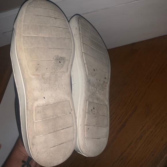 Vince dark gray leather sneakers - Picture 4 of 4